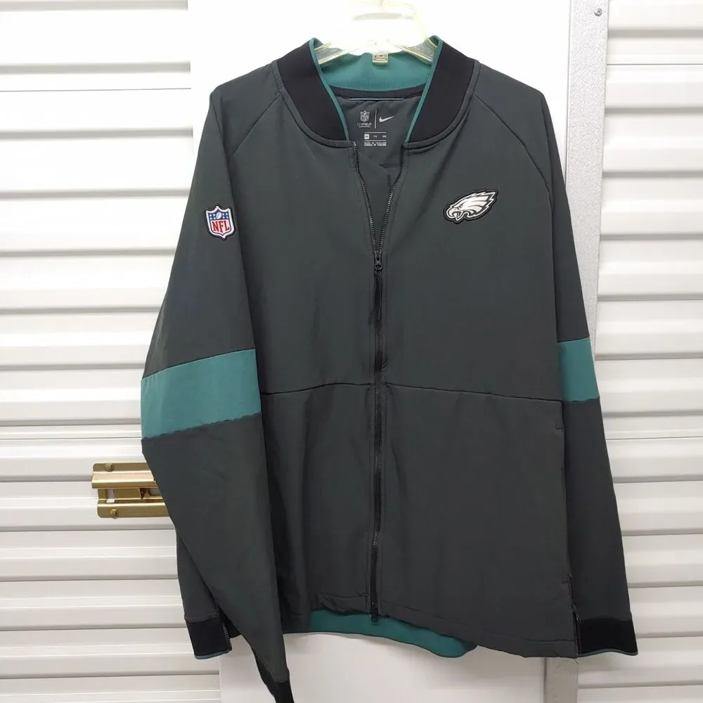 Philadelphia Eagles On Field Team Apparel Jacket Nike NFL Full-Zip Up - Size XL